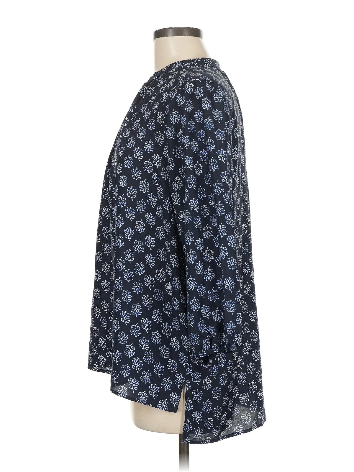 MICHAEL Michael Kors Women Blue 3/4 Sleeve Blouse 8 thumbnail 4