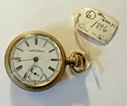 Antique Waltham Pocket Watch 1896 Gold-Tone Case Lever Set