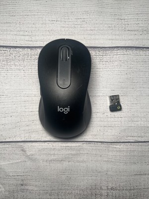 Logitech - Signature M650 L Full-size Wireless Optical Scroll Mouse - Graphite -