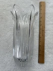 11” Waterford Marquis Crystal Tulip Petal Vase Heavy. 6” diameter. Exc. Cond.