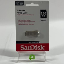 New SanDisk Ultra Luxe SDCZ74-256G-A46 USB 3.2 Gen 1 Flash Drive
