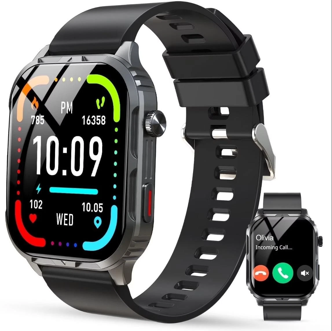 H5 Smart Watch with Bluetooth Call, IP68 Waterproof Fitness Tracker for Women