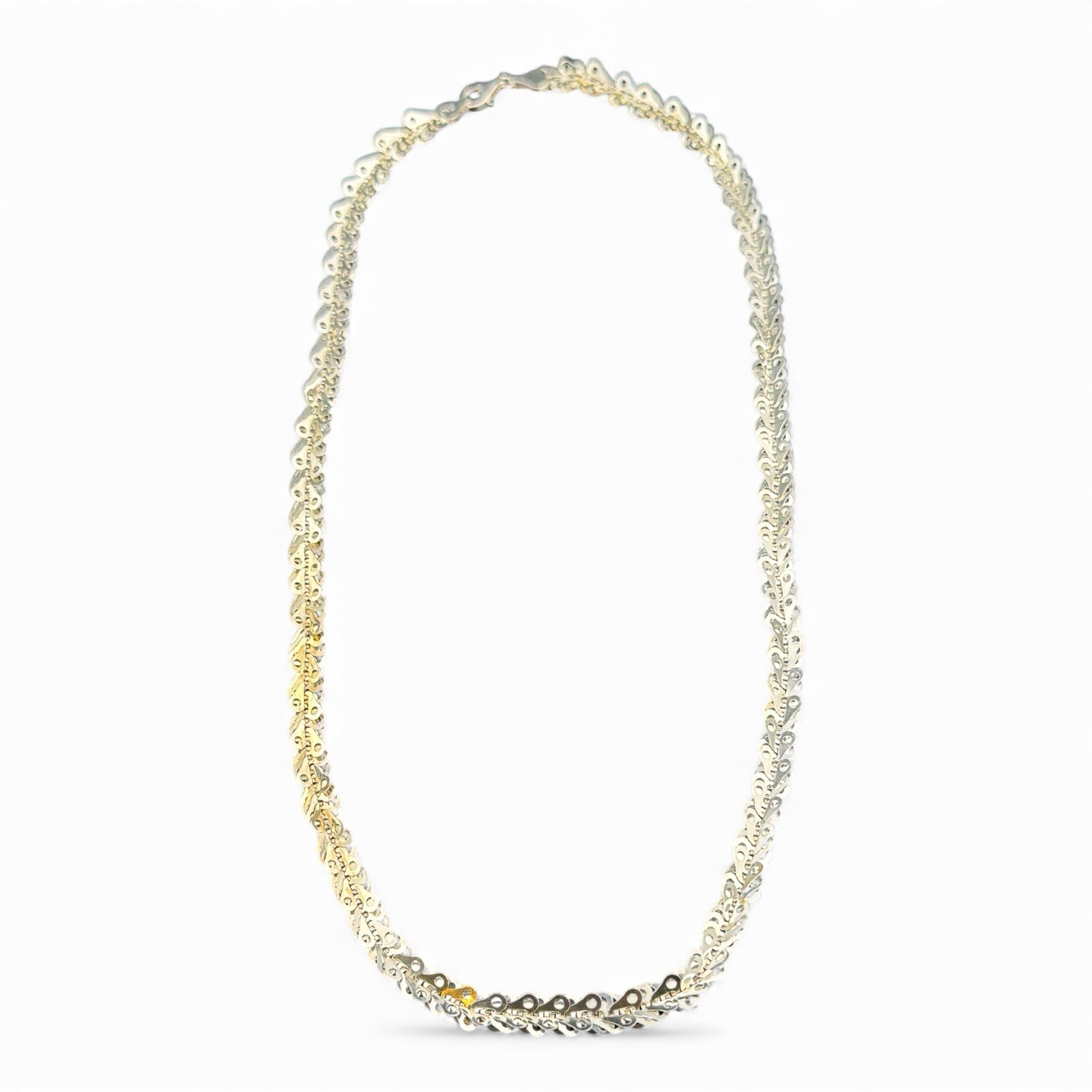 Beautiful Milor Signed Layered Flutter Link 19 In… - image 1