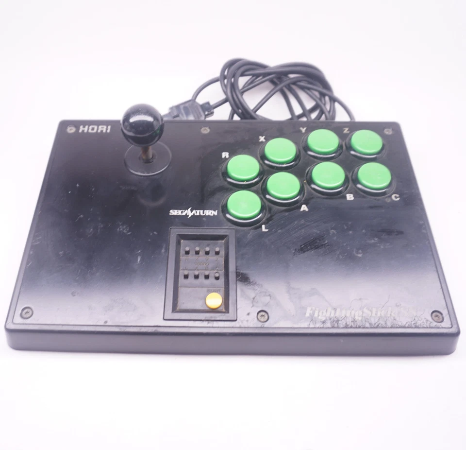 Fighting Stick SS para Sega Saturn Hori Joystick Arcade Pad Controlador con cable Usado Foto 4 de 4