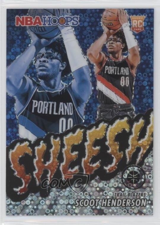 2023 Panini NBA Hoops Premium Stock Sheesh Disco Prizm Scoot Henderson Rookie RC