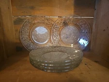 Vintage Princess House Fantasia 8” Lunch Plates Set Of 6 Crystal #437