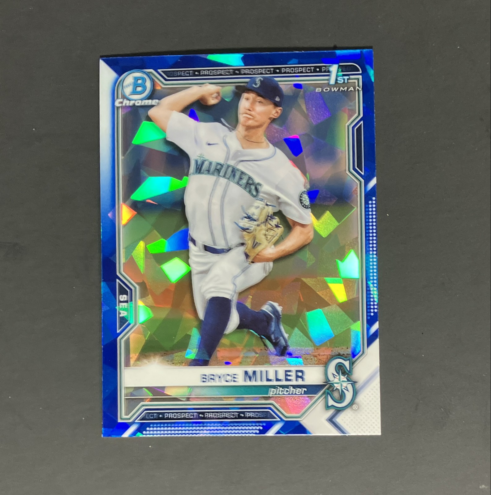 2021 Bowman Chrome Draft Sapphire Edition - Bryce Miller #BDC-64 (RC)