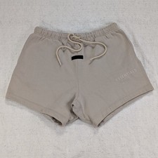 Fear of God Essentials Fleece Sweat Shorts Men's Medium Taupe Tan Gray Athletic