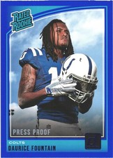 2018 Donruss Press Proof Blue #333 Daurice Fountain Indianapolis Colts Rookie