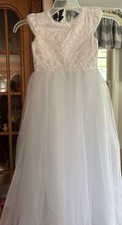 First Communion, Flower Girl or Pageant Dress, Sz 8 Lace And tulle