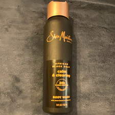 SheaMoisture African Black Soap Body Wash Calm Clearing 18 fl oz 24h Moisture