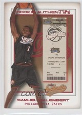 2001-02 Fleer Authentix Rookie Authentix 675/1250 Samuel Dalembert #110 0a1