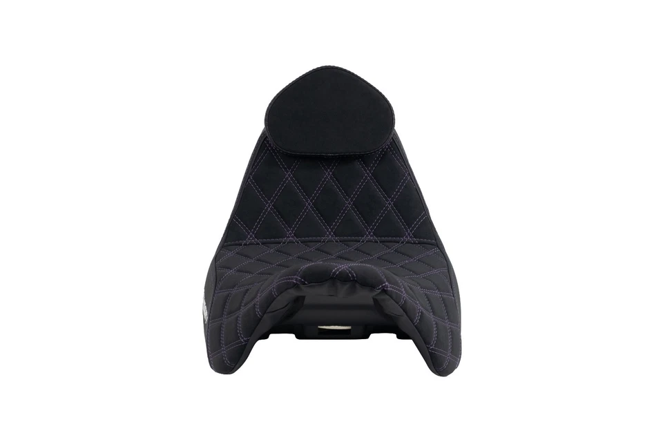 Odyssey Harley-Davidson Suede Seat 2018–23 Road Glide w/Backrest Purple US Stock - Image 2 of 4