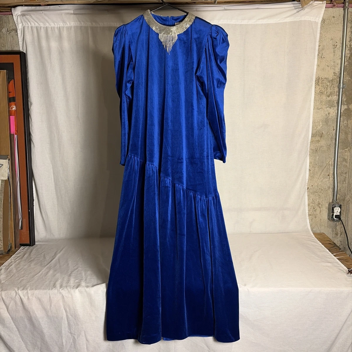 blue dress saks Fifth Avenue Vintage Dresses for Women for sale Formal category:TheBasics Black Round Neck Long Size:29