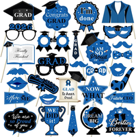 Lemonstone 30 StüCk Abschluss Deko, Graduation Deko 2026 Blau Foto Booth Requisi