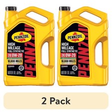 (2 pack) Pennzoil High Mileage Full Synthetic 0W-20 Motor Oil, 5 Quart 36.75 per gallon