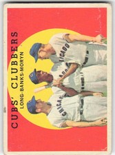 1959 Topps - Cubs' Clubbers Ernie Banks, Dale Long, Walt Moryn