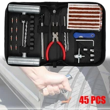 Tire Repair Kit Plug Car Truck Motorcycle Home DIY Flat Puncture Patch Tool Set