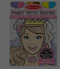 [Melissa & Doug] Paint With Water Activity Book - Pretty Princess - New