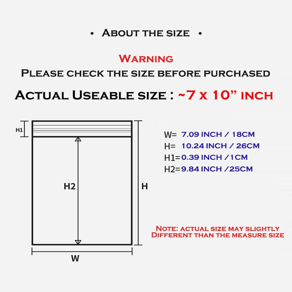 500 7 x 10" Clear Reclosable Zip Seal Bag Plastic 4 Mil Bags Jewelry Zipper - Image 2 of 4