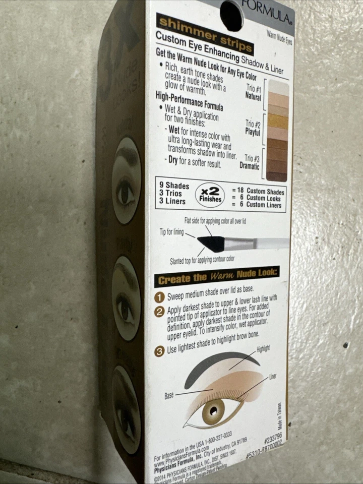 Physicians Formula Shimmer Strips Nude Eyes Enhancing Shadow Liner #7870 BIN - Image 2 of 2