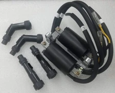 Honda 69-78 CB750 CB750K CB750F Ignition Spark Coil Set w/ Plug Caps