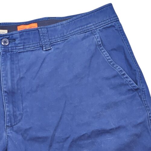 St Johns Bay Shorts Mens Blue Comfort Stretch Waistband Flat Front Size 42 - Picture 4 of 9
