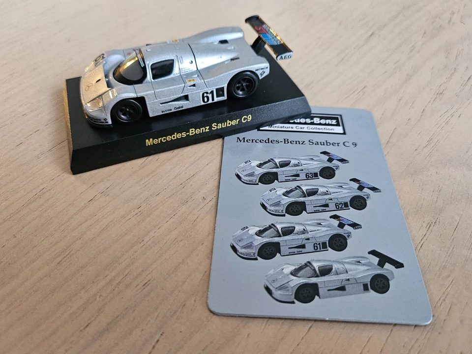 Mercedes-Benz Sauber C9 1989 Le Mans subcampeón 1/64 modelo Kyosho segundo lugar Foto 2 de 4