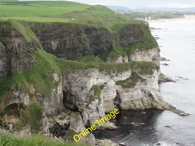 Photo 12x8 Dunluce Road parking area view Bushmills Tourist view point fro c2014