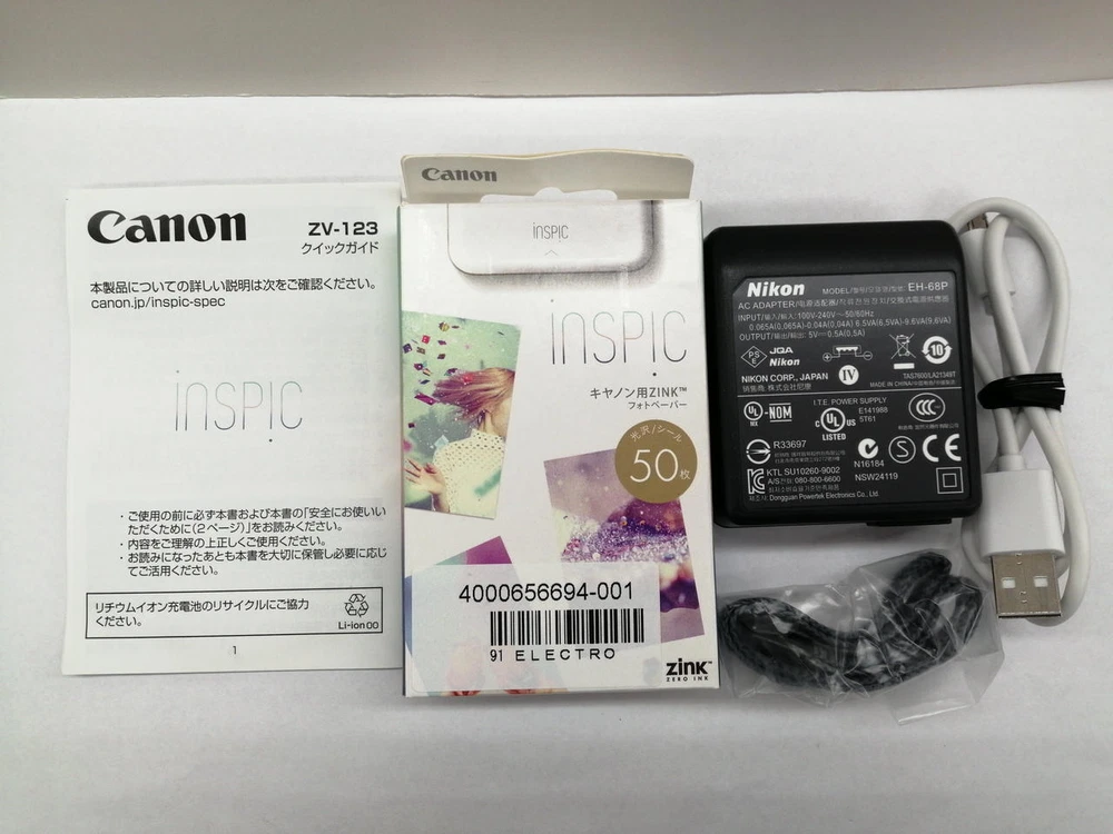 Canon ZV-123 Instant Camera Printer Mini Photo Printer