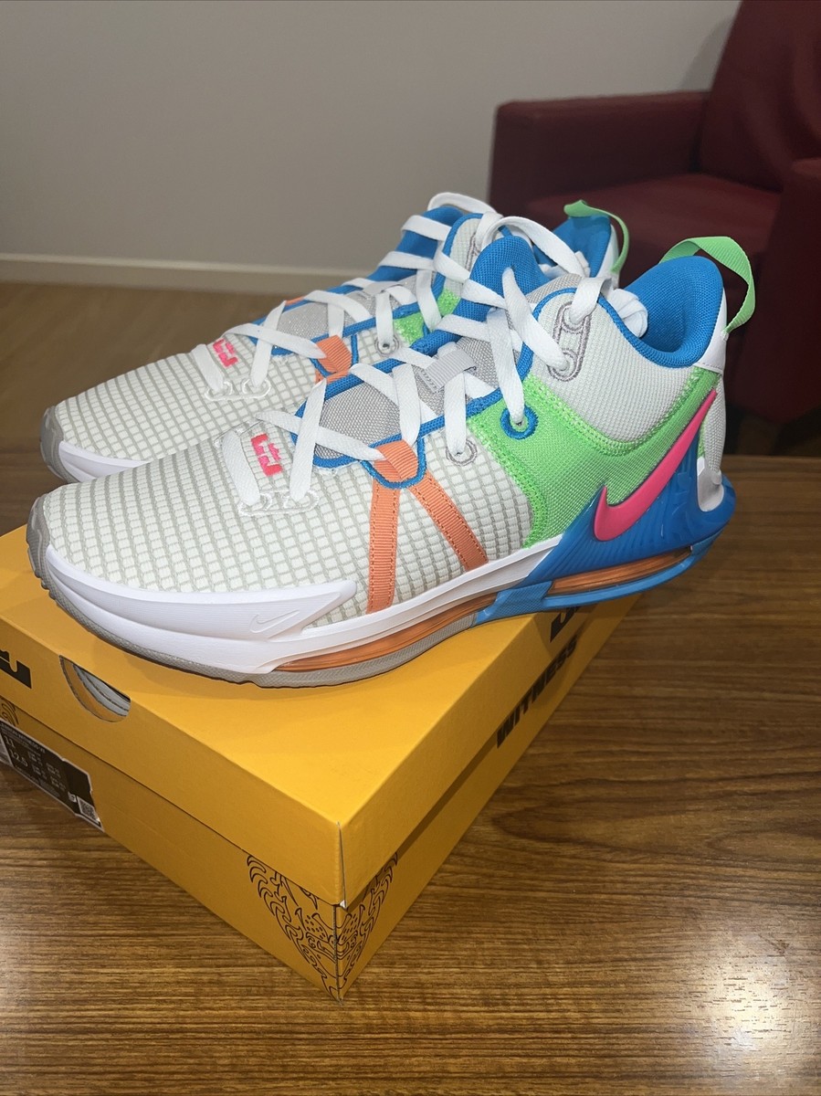 Lebron Witness 7 Grey Fog/Hyper Pink Size 11 DM1123 003 | eBay