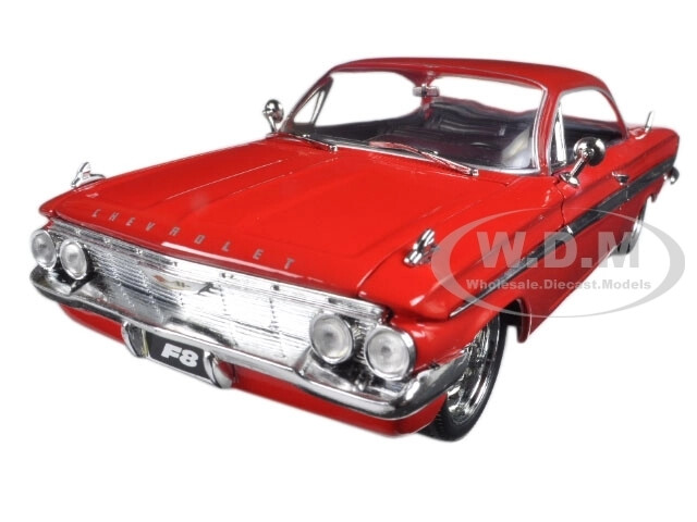 1:24 JADA Dom's Red Chevrolet Impala Fast & Furious F8 Diecast Model Car 98426