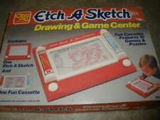 Vintage Ohio Art Etch A Sketch Drawing  Game Center Complete