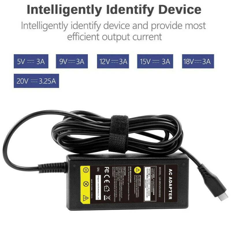 USB-C Laptop Ladegerät Ladekabel für HP Chromebook Lenovo/Acer/Asus/Samsung  - Bild 2 von 4