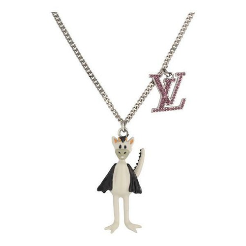 LOUIS VUITTON Pendant Necklace LV 