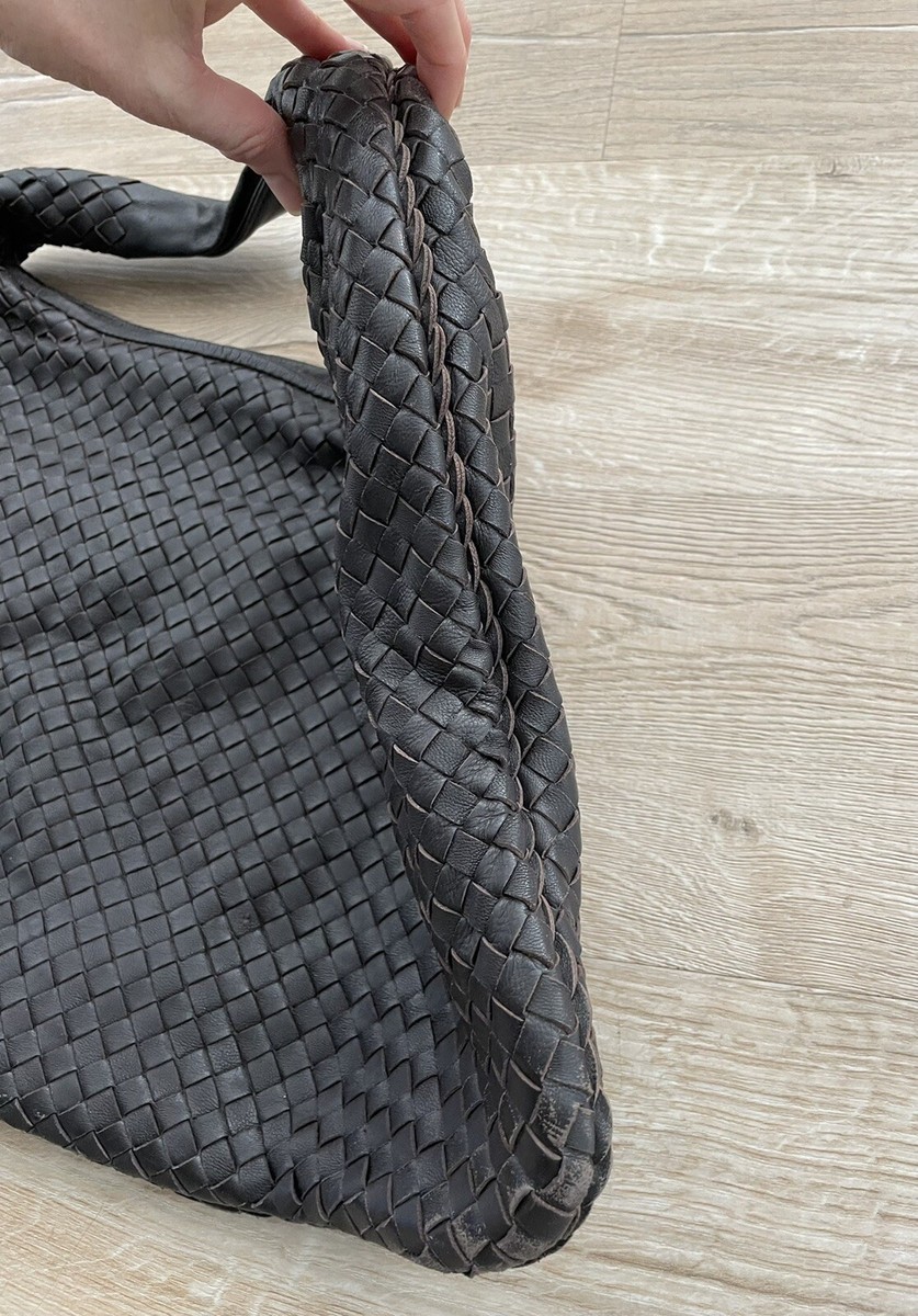 ショルダーバッグ Bottega Veneta Veneto Hobo Bag In Intrecciato Nappa Bottega Veneta Purple Intrecciato Woven Nappa Leather Large