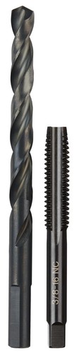 Milwaukee 49-57-5548 3/8-16 NC Plug Tap & 5/16 Drill Bit