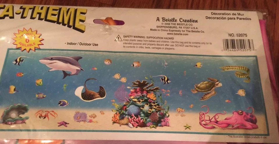 Accesorios de criatura marina sirena Luau vida marina fiesta cumpleaños decoración Foto 4 de 4