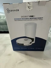 EcoVacs DEEBOT NEO+ Vacuum and Mop Robot in White Auto-Empty Station Open boxed