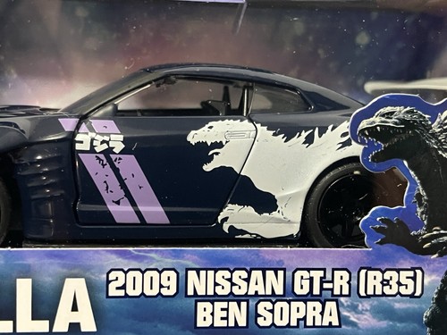 GODZILLA “2009 Nissan GT-R (R35)” BEN SOPRA - Jada Toys Hollywood Rides - NEW - Picture 7 of 12