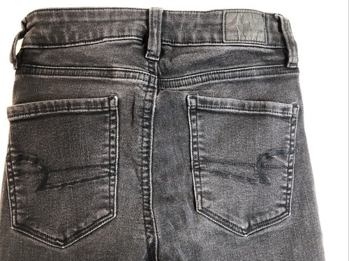 American Eagle Jeans Women’s 00 Black Denim Next Level Stretch Jegging - Picture 11 of 21