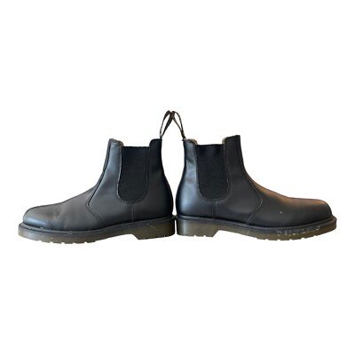 DR. MARTENS 2976 Mono Chelsea Boots Pull On Black Smooth
