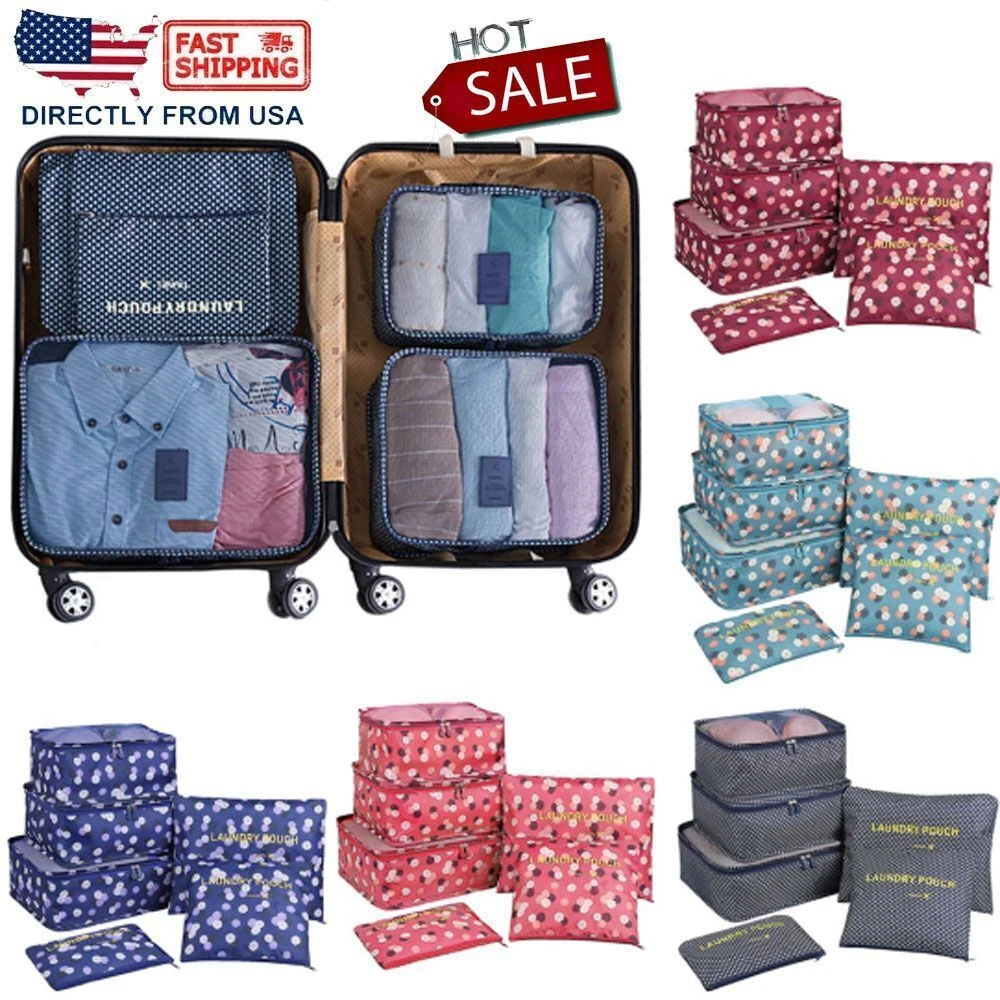 Travel Luggage Packing Organizer, Packing Cubes, Luggage Organizer Bag,  Travel Bag for Packing, Luggage Cube, Suitcase Pouch, Laundry Pouch Travel