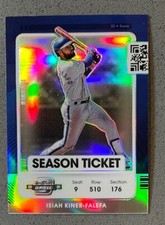 2021 Panini Contenders Optic MLB #74 Isiah Kiner-Falefa Holo Prizm Season Ticket