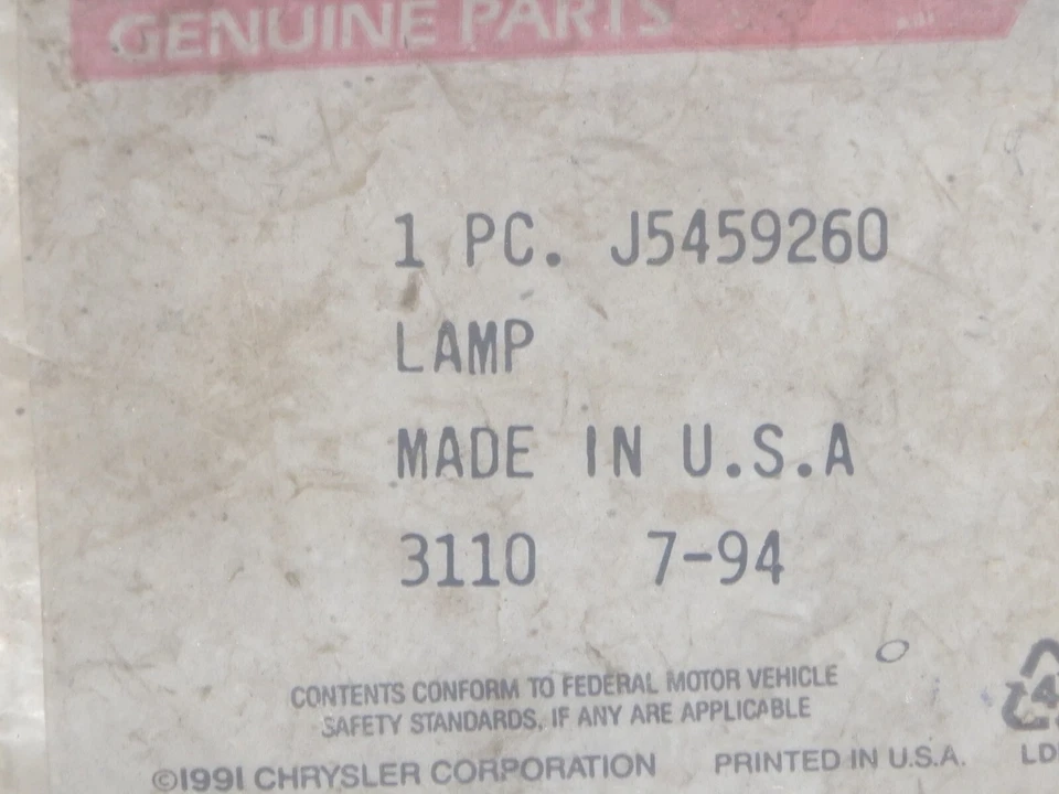 Interruptor de lámpara de ventilador de tablero Jeep CJ CJ5 CJ7 CJ8 76-86 Mopar OEM NOS J5459260 ENVÍO GRATUITO Foto 4 de 4