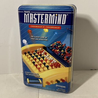 Travel Mastermind Codemaker vs Codebreaker The Game of Logic New Sealed Tin Box