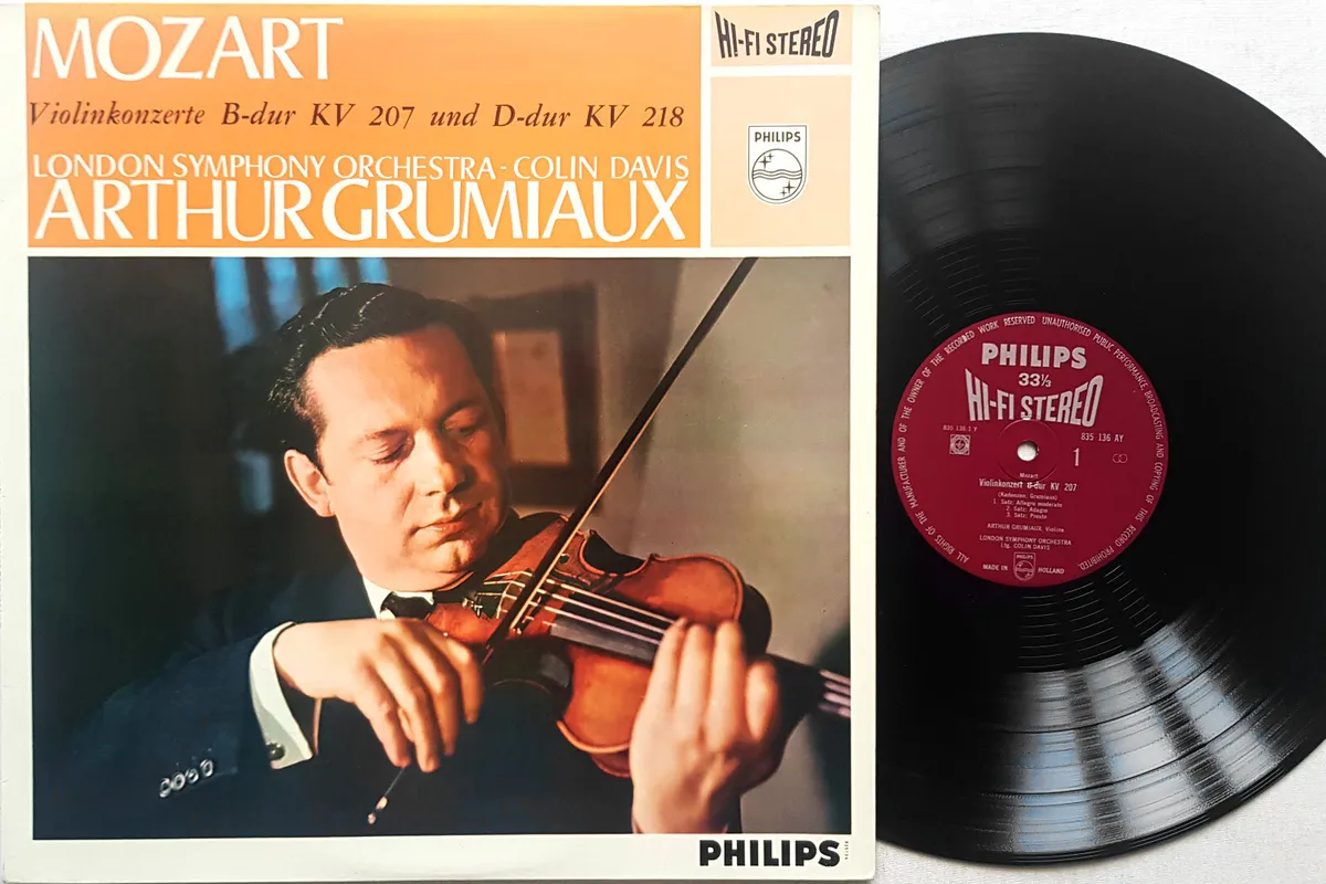 Concertos　136　AY　Philips　835　HI-FI　stereo　Grumiaux:　Arthur　Violin　Mozart-　eBay