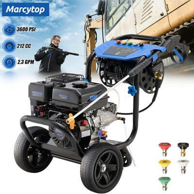 #ad #ad 3600 PSI Powered Gas Pressure Washer 212CC 2.3 GPM Heavy Duty High Power Washer $378.99