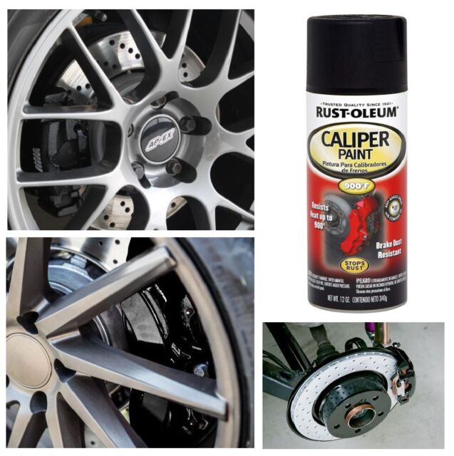 Rust Oleum Caliper Spray Preventive Paint 12 Oz Aerosol Can Black High Temp For - Rustoleum High Heat Paint Colours