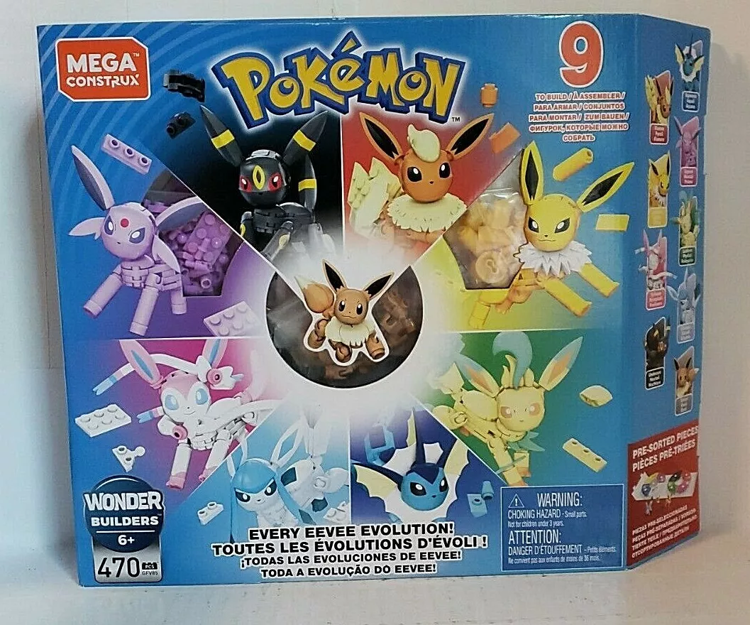 MEGA Construx Pokémon Every Eevee Evolution! 470 Piece Building Set